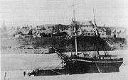 The Brigantine - PEACE - a ship that would regularly carry cargo from Alnmouth, circa 1877